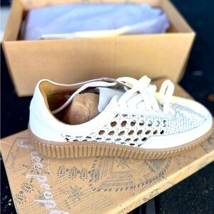Free People Woven Sneakers. Never worn, still in box withh stickers on bottom.
